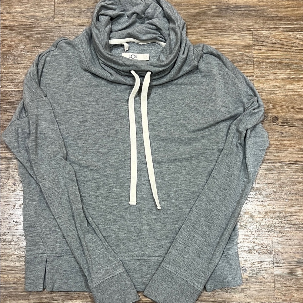 UGG Heather Gray Cowl Neck Top